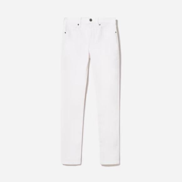 NEW‎ Everlane The Curvy Authentic High Rise Skinny Jean in White Size 33 Reg - Picture 9 of 10